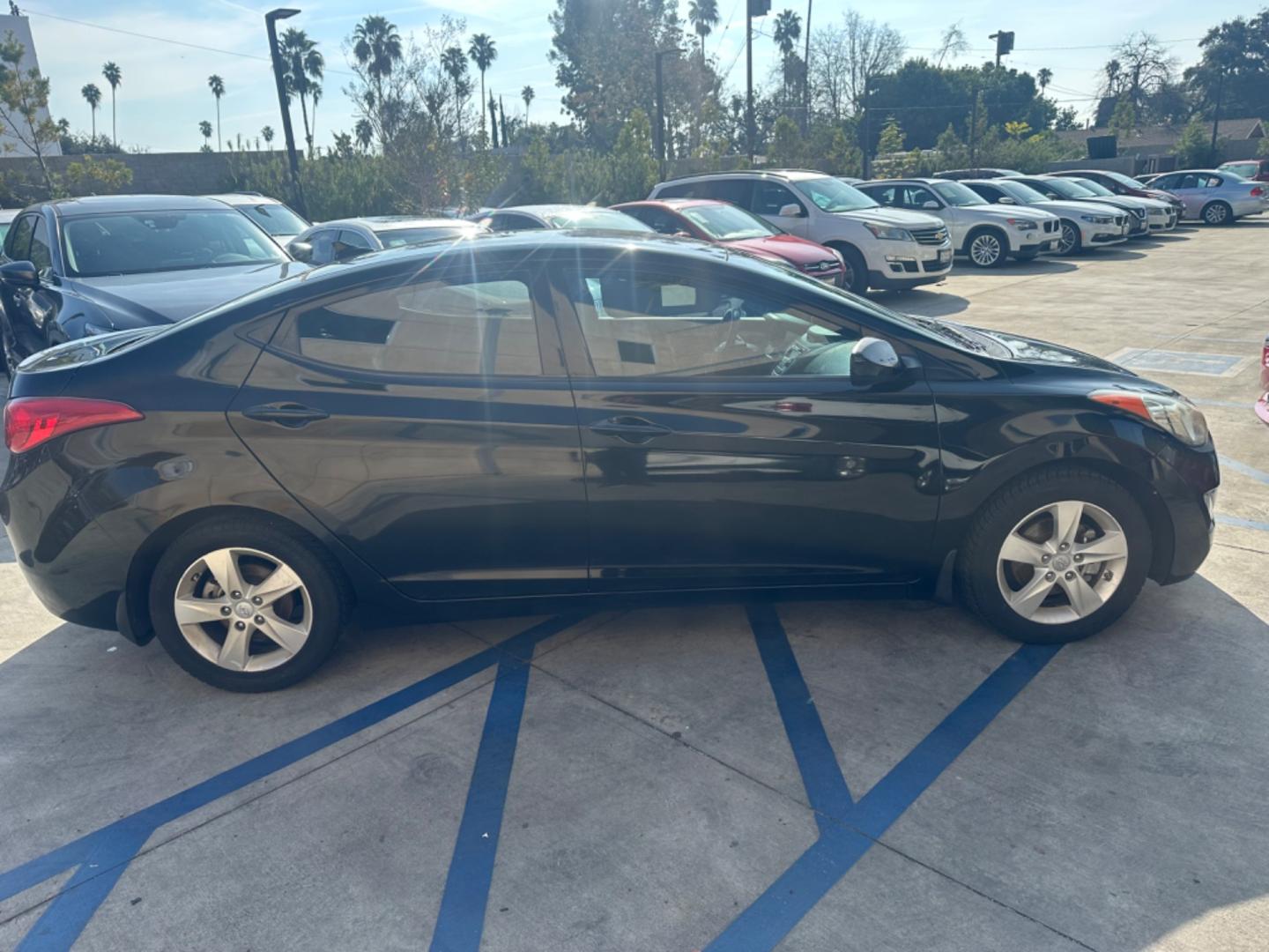 2013 Black /Black Hyundai Elantra (KMHDH4AE8DU) with an 4 Cylinder engine, Automatic transmission, located at 30 S. Berkeley Avenue, Pasadena, CA, 91107, (626) 248-7567, 34.145447, -118.109398 - Low Miles! - Photo#5